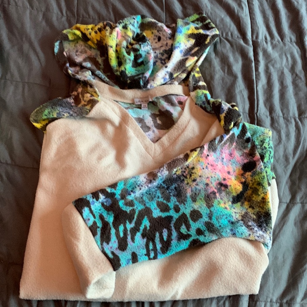 Hooded fleece sweatshirt